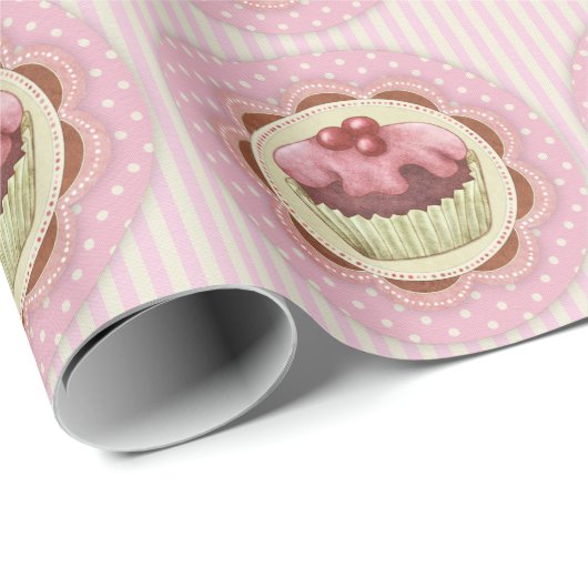 Cupcake-opvulpapier Cadeaupapier (Rol Hoek)
