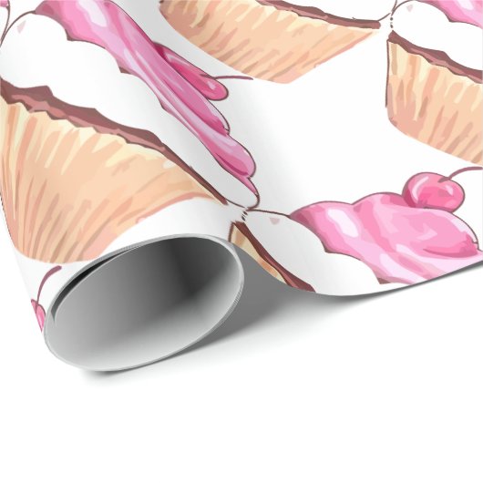Cupcake-opvulpapier Cadeaupapier (Rol Hoek)