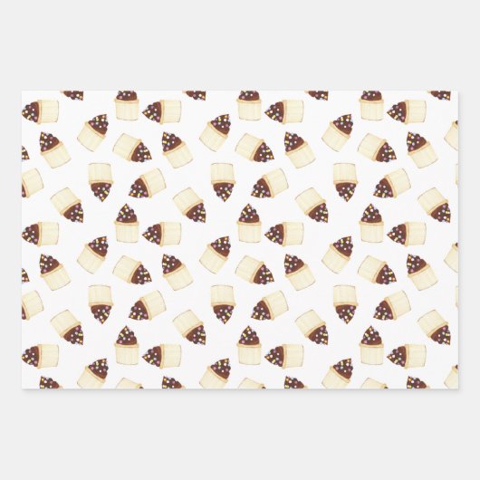 Cupcake-opvulpapier Inpakpapier Vel (Voorkant)