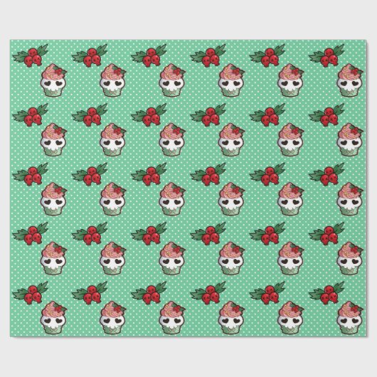 Cupcake-opvulpapier voor de schedel cadeaupapier (Vlak)