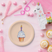 Cupcake Papieren Bordje (Feest)