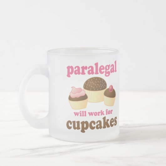 Cupcake Paralegal Matglas Koffiemok (Links)