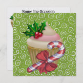 Cupcake - partijuitnodiging - SRF Kaart (Voorkant / Achterkant)