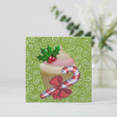 Cupcake - partijuitnodiging - SRF Kaart (Staand voorkant)