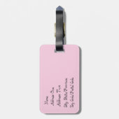 Cupcake Party Bagagelabel (Achterkant verticaal)