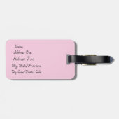 Cupcake Party Bagagelabel (Achterkant horizontaal)