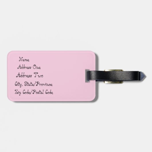 Cupcake Party Bagagelabel (Achterkant horizontaal)