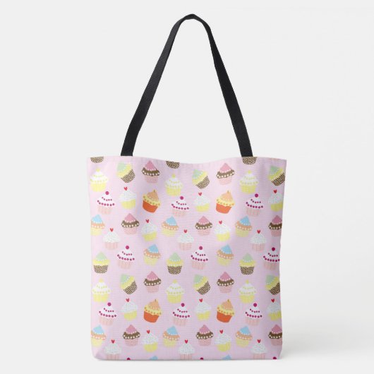 Cupcake Party Canvas tas (Achterkant)