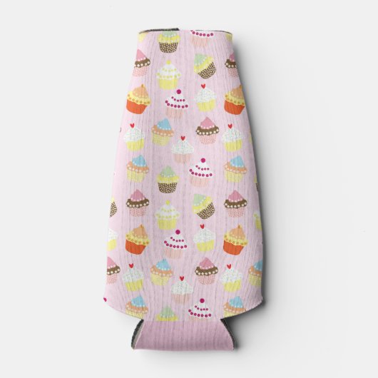 Cupcake Party Cozy Flesjeskoeler (Voorkant)