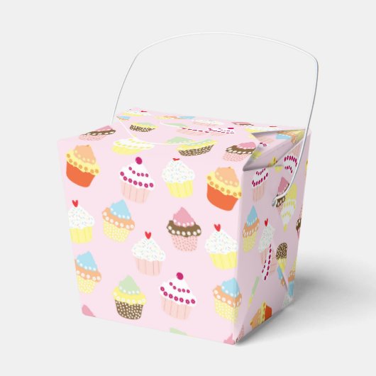 Cupcake Party Favor Box Bedankdoosjes (Voorkant Zijde)