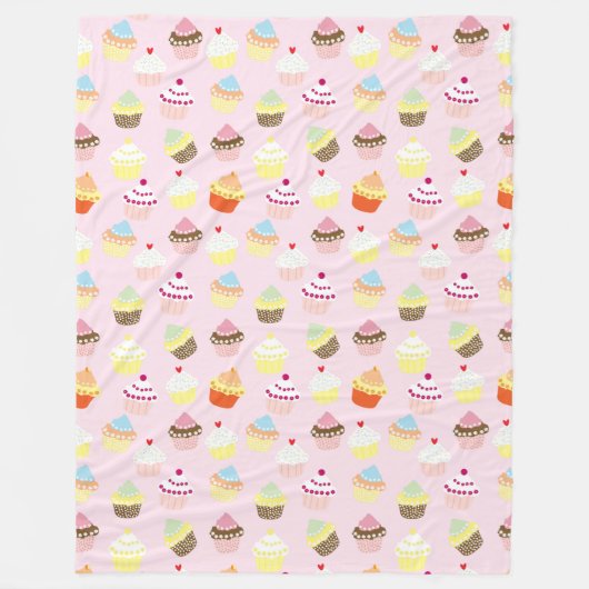 Cupcake Party Fleece Blanket (Voorkant)