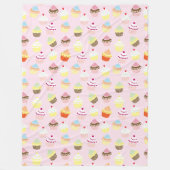 Cupcake Party Fleece Blanket Deken (Voorkant)