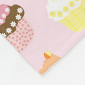 Cupcake Party Fleece Blanket Deken (Hoek)
