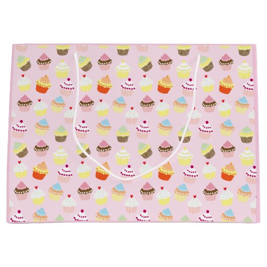 Cupcake Party Gift Bags Groot Cadeauzakje (Voorkant)