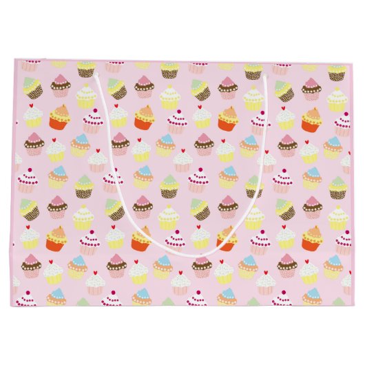 Cupcake Party Gift Bags Groot Cadeauzakje (Achterkant)