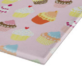 Cupcake Party Glass Cutting Board Snijplank (Hoek)