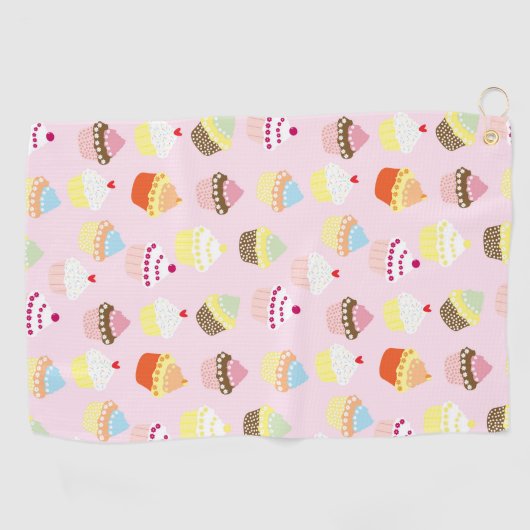 Cupcake Party Golf Towel Golfhanddoek (Horizontaal)