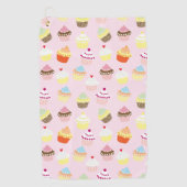 Cupcake Party Golf Towel Golfhanddoek (Voorkant)