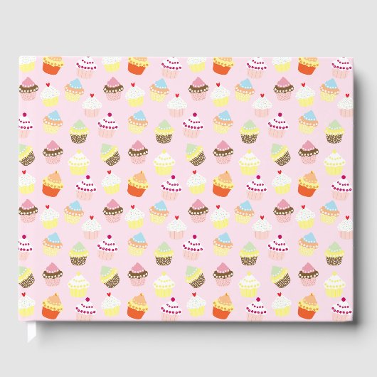Cupcake Party Guestbook Gastenboek (Voorkant)