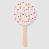 Cupcake Party Hand Fans Handwaaier (Voorkant)