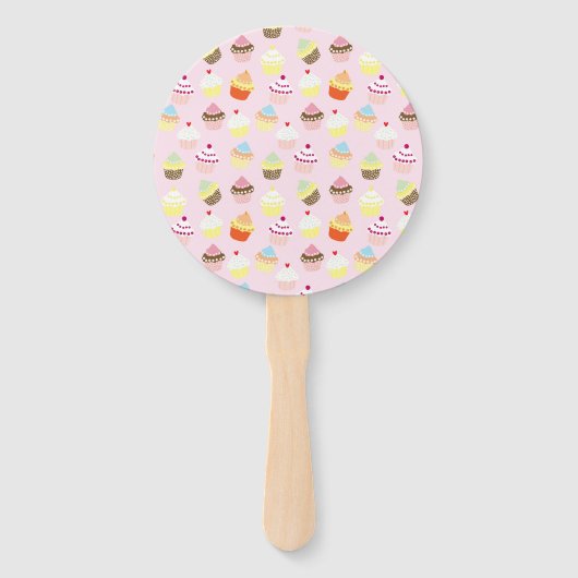 Cupcake Party Hand Fans Handwaaier (Voorkant)