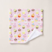 Cupcake Party-handdoekset Bad Handdoek (Wasdoekje)
