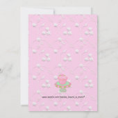 Cupcake Party Invitation Cards~Personalize! Kaart (Achterkant)