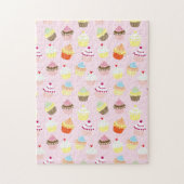 Cupcake Party Jigzaag Puzzle Legpuzzel (Verticaal)