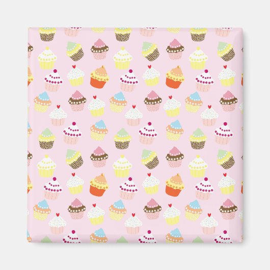 Cupcake Party Magnet (Voorkant)