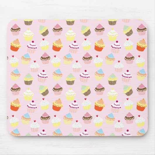 Cupcake Party Mousepad Muismat (Voorkant)