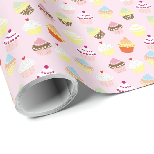 Cupcake Party-oppakpapier Cadeaupapier (Rol Hoek)