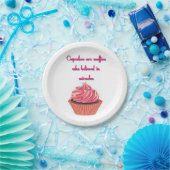 Cupcake Party Papier Borden 7" Papieren Bordje (Feest)