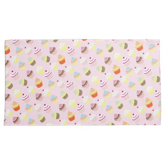 Cupcake Party Pillowcases Kussensloop (Voorkant-Rechts)