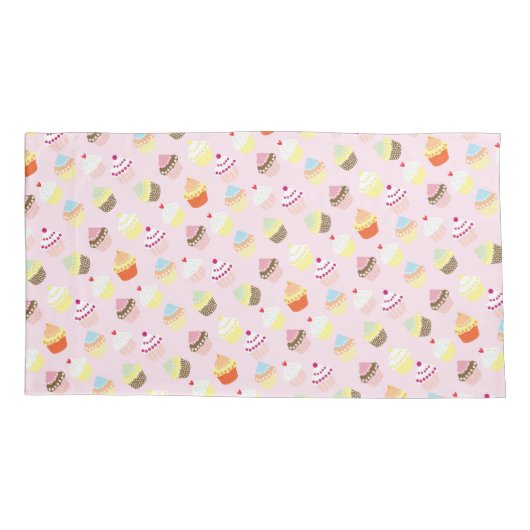 Cupcake Party Pillowcases Kussensloop (Achterkant-Links)