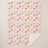 Cupcake Party Sherpa Blanket Deken (Voorkant)