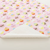 Cupcake Party Sherpa Blanket Deken (3/4)
