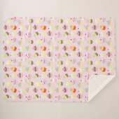 Cupcake Party Sherpa Blanket Deken (Voorkant (horizontaal))