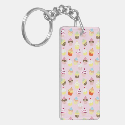 Cupcake Party Sleutelhanger (Voorkant Links)