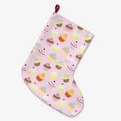 Cupcake Party Stocking Grote Kerstsok (Voorkant (Hangend))