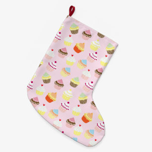 Cupcake Party Stocking Grote Kerstsok