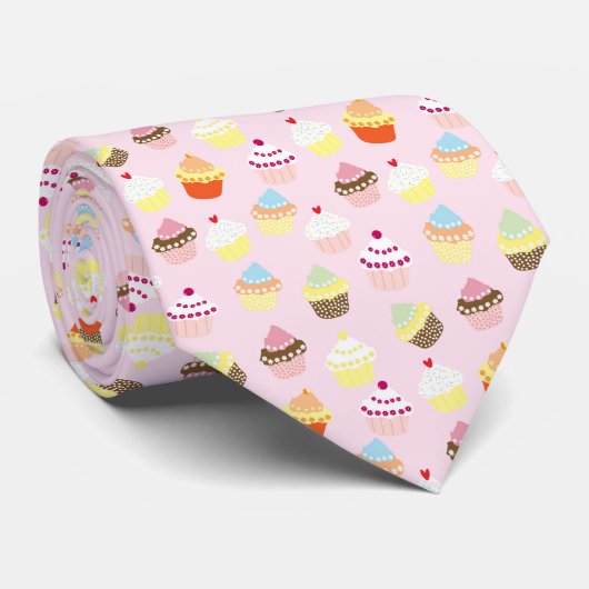 Cupcake Party Stropdas (Opgerold)