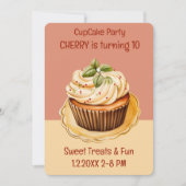 Cupcake Party Sweet Treats Kaart (Voorkant)