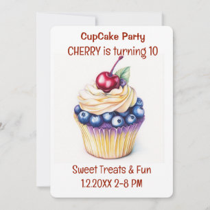 Cupcake Party Sweet Treats Kaart