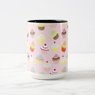 Cupcake Party Tweekleurige Koffiemok