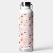 Cupcake Party Water Bottle Waterfles (Achterkant)