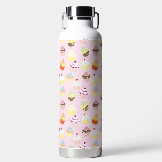 Cupcake Party Water Bottle Waterfles (Voorkant)