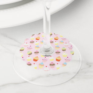 Cupcake Party Wine-Labels Wijnglaslabel