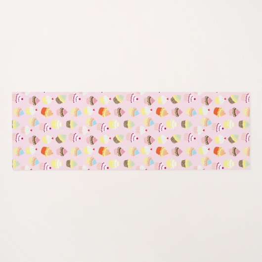 Cupcake Party Yoga Mat (Achterkant (horizontaal))