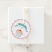 Cupcake pastel floral homemade Product Labels (In situ)