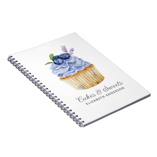 Cupcake Pastry Chef Bakery Notitieboek (Rechterzijde)